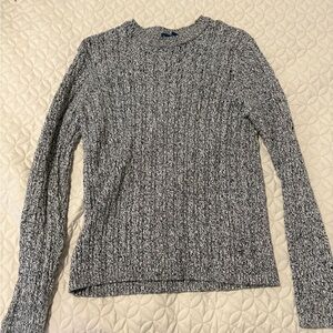 Karen Scott Black and White Knit Sweater